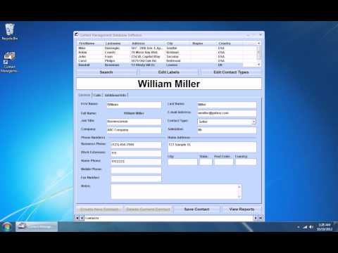 Contact Management Database Software