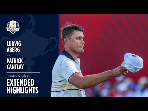Ludvig Aberg vs Patrick Cantlay Extended Highlights | Sunday Singles | 2025 Ryder Cup