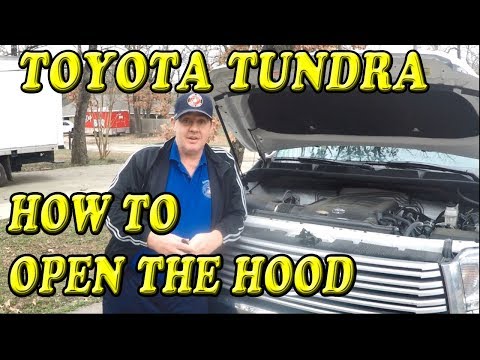 Toyota Tundra How to Open the Hood
