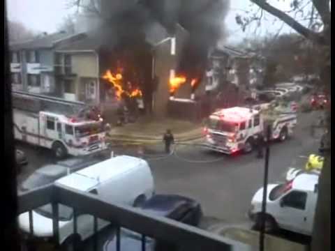 Fairfax, VA fire with Flashover