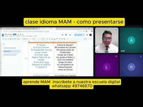 Learn the Mam language - Mam language lesson 1