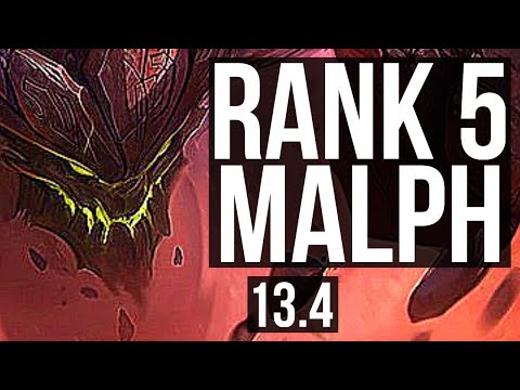 MALPHITE vs JAX (TOP) | 5/0/5, Rank 5 Malph | KR Challenger | 13.4