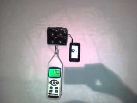 A song to 110-120 decibel ampli portable