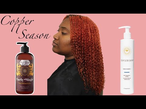 How to Achieve Gorgeous Copper Curls with a Wash n Go...