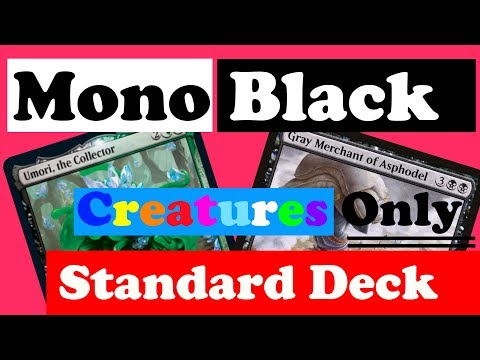 MtgArenaForFun Playing Standard Mono Black Creatures Only (Umori, the Collector)