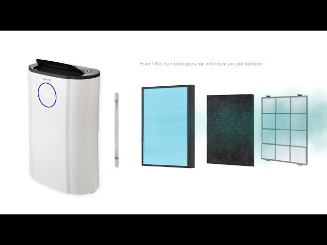 Deumidificatore e purificatore d'aria Clean Air Optima CA-704 per 40 m2 video