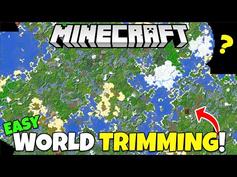 How To EASILY Trim Your Minecraft Worlds! Reduce Lag & File Size Tutorial! Minecraft Bedrock & Java