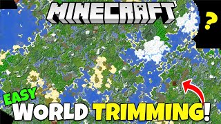 How To EASILY Trim Your Minecraft Worlds! Reduce Lag & File Size Tutorial! Minecraft Bedrock & Java