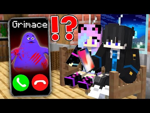 Drkbabu - 😱 How Scary GRIMACE SHAKE Called at Night in Minecraft?