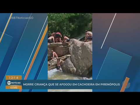 Morre criança que se afogou em cachoeira de Pirenópolis