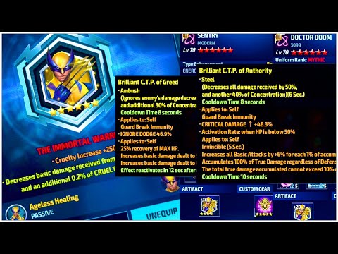 WOLVERINE BECOMES A GOD?! WOLVERINE 6⭐️ ARTIFACT VS BRILLIANT DR DOOM & SENTRY | Marvel Future Fight