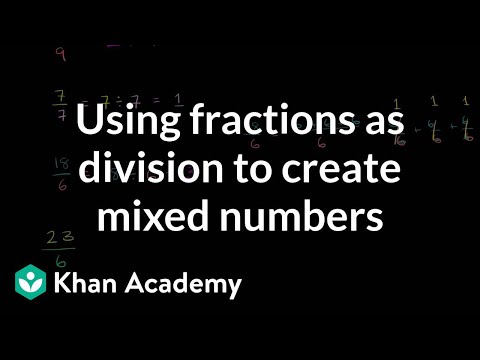 Understanding fractions as division