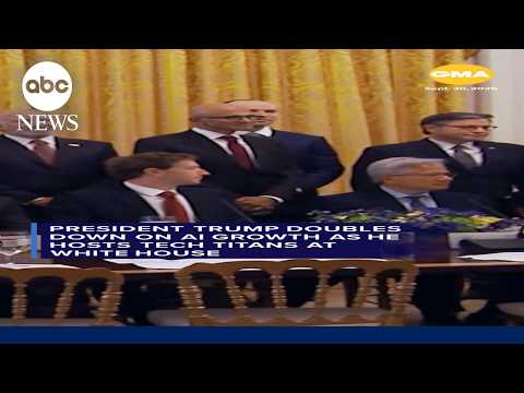 President Trump says AI leaders signed a 'constitution' to police themselves