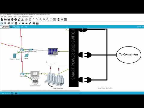 IoT packet tracer - A demo of a smart grid