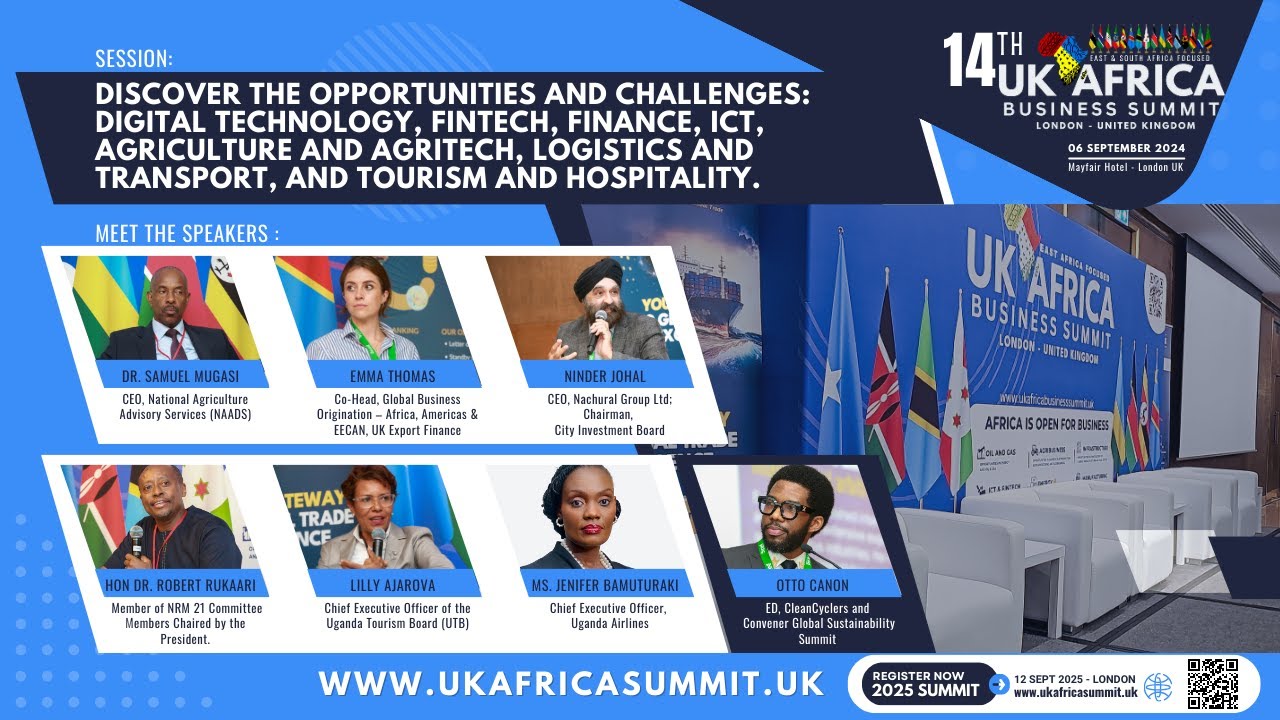 Session: Discover Tech, Finance, & Agri Opportunities in East Africa at UK-Africa Summit 2024 🌍💼