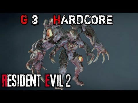 How to Defeat G (Stage 3) - Stage 3 G - HARDCORE - No Infinite Ammo - Resident Evil 2 Remake