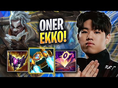 ONER PERFECT GAME WITH EKKO! - T1 Oner Plays Ekko JUNGLE vs Taliyah! | Season 2023