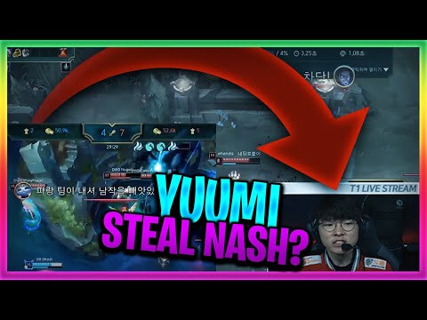 INSANE DIVE ON FAKER WTF ?! YUUMI EASY STEAL BARON IN LCK ?!