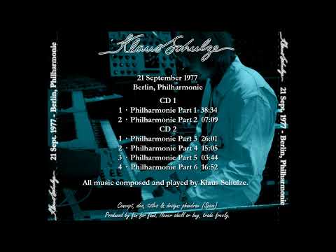 Klaus Schulze LIVE Solo - 1977 Sept,  Philharmonic, Berlin, Germany