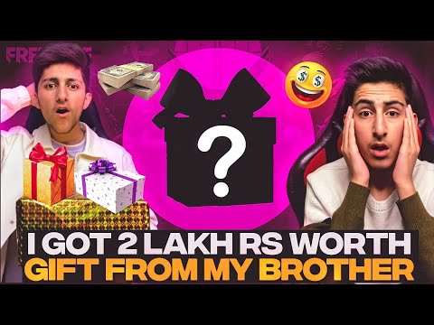 My Brother Gifted Me 2 Lakh Rs Gift What’s Inside  😍 I Phone  Diamond Button    Garena Free Fire