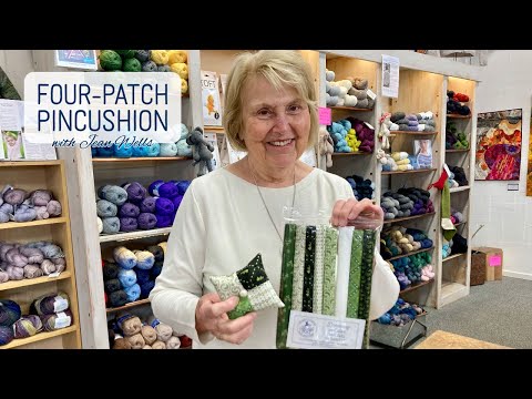4 Patch Pincushion Free Pattern & Live Demo with Jean Wells