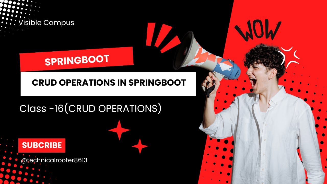 spring boot tutorial for beginners| CRUD operations in spring boot| Telugu