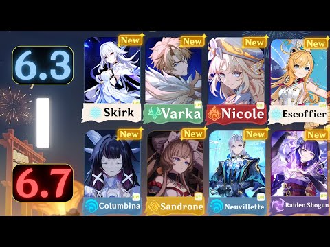 NEW! COMPLETELY UPDATED 6.3 - 6.7 NOD-KRAI BANNER ROADMAP WITH ALL RERUNS, DEBUTS & MORE!