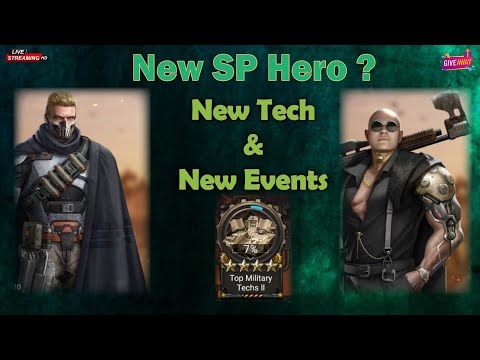 LIVE New Tech, What to upgrade 1st ? New SP Hero ? & New Events ::: Last Shelter Survival - YouTube