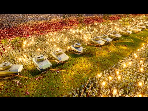 1,500,000 ORC & TROLL Landing vs HUMANITY ARMY Ultimate Epic Battle Simulator 2 UEBS 2