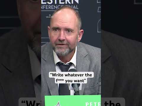 Dallas Stars Head Coach Pete DeBoer was NOT HAPPY with this question postgame 😡(via Dallas Stars)