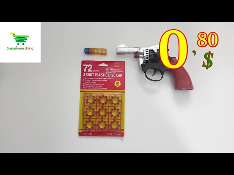 Cheapest cap gun ever !!! ( 0,80  USD) Unboxing & Test