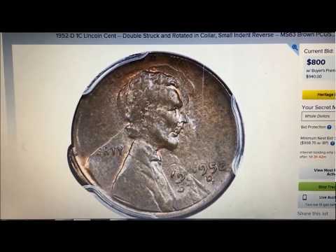 COIN ROLL HUNTERS BIZARRE PENNY FIND SOLD AT HERITAGE AUCTIONS FOR $1116!!