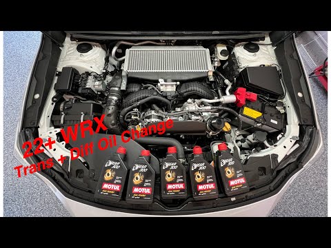 2022 WRX Transmission and Differential Oil Change