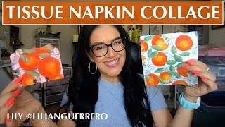 How To Collage with Beautiful Tissue Napkins