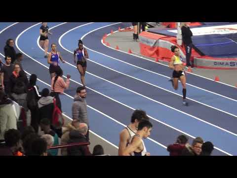 24''91: DESROSES Anais (200m SEF F5  ) Champ. Rég. en salle ES/SE   Eaubonne, 19 jan 2019