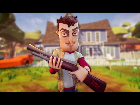 Hello Neighbor with Insane Rifle