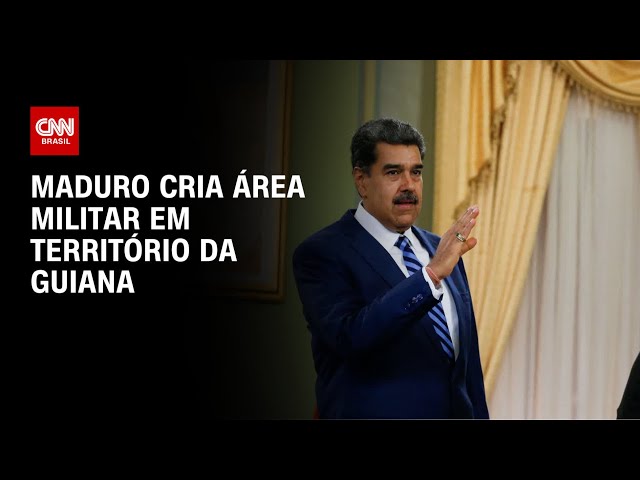 Maduro cria área militar em território da Guiana | CNN PRIME TIME
