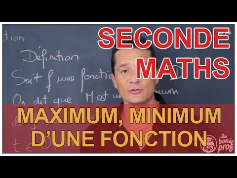 comment trouver minimum d'une fonction