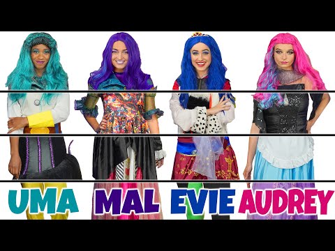 DESCENDANTS 3 CLOTHING SWITCH UP HACKS with Mal, Evie, Audrey and Uma. Totally TV.