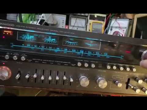 Kenwood KR-11000GX Receiver Pro Serviced 120 WPC Custom Rosewood Burl Case, LEDs image 23