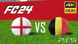 EA FC 24 - Inglaterra vs Bélgica - Amistosos Internacionais | PS5™ [4K 2160p60 HDR].