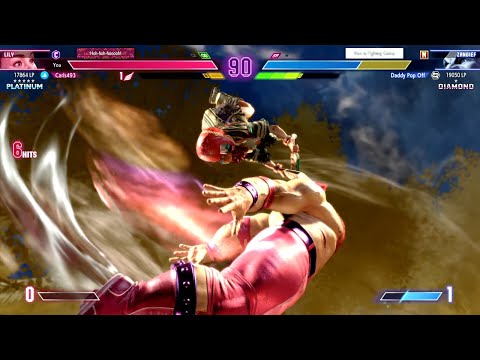 Street Fighter 6: Match #290 (Ranked): Carls493 (Lily) Vs. Daddy Pop Off (Zangief)