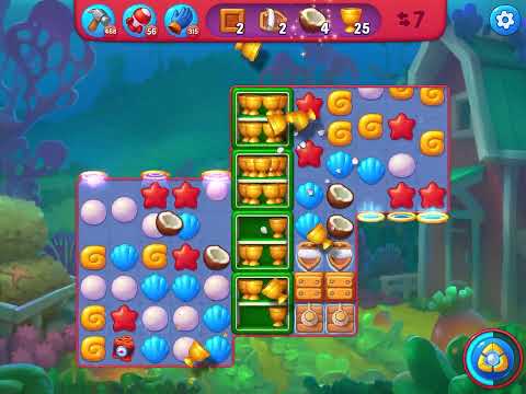 Fishdom Hard level 7425 no boosters フィッシュダム ハード [Friend's]