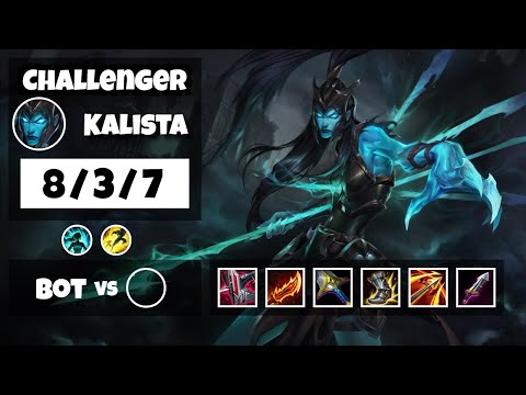 Kalista vs Kai'Sa KOREAN Challenger BOT (8/3/7) - v11.11