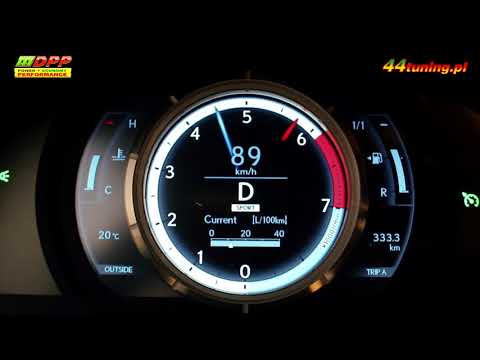 44tuning - przyspieszenie Lexus 200T z mocą 40 KM więcej po tuningu przez sterownik DPP Performance