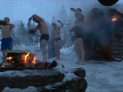 A spring snow playground in Swedish Lapland