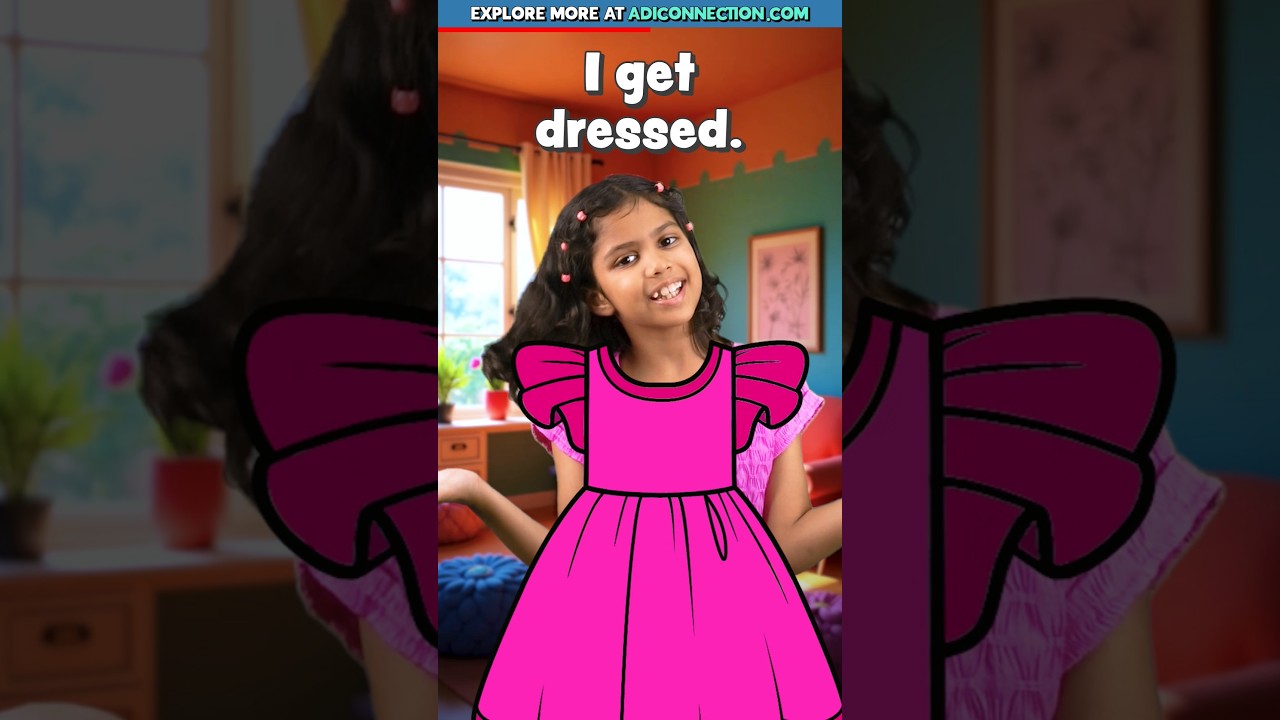 My Morning Routine 🌞 in English | Kids English Sentences, Adi Keshari Connection #shorts