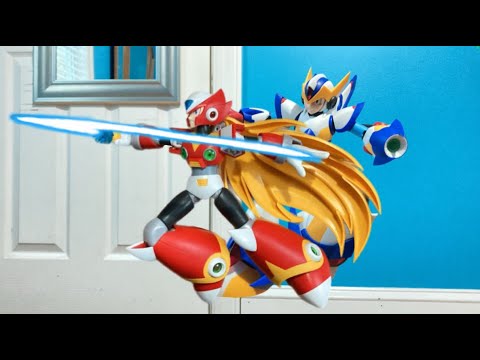 Mega man X vs Zero (Stop Motion)