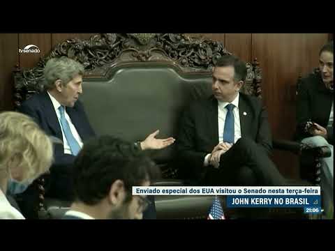 Em encontro com Kerry, Pacheco ressalta alinhamento Brasil-EUA em pauta ambiental