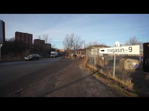 Sweden, Stockholm, walking from Sandhamnsgatan to Frihamnen, Scandic Hotel